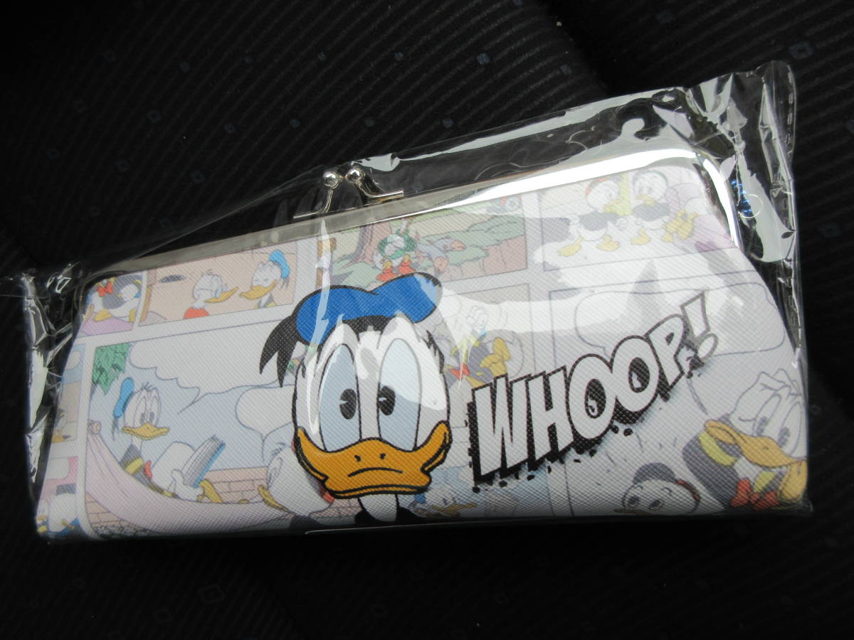 ☆ディズニー ドナルド ダッグ がま口 ポーチ 財布 ウォレット がまぐち 小物 化粧品 文具 ペンケース 筆箱 レア 希少★★★新品未開封拍卖