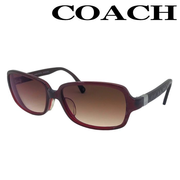 【中古】COACH コーチ メガネフレーム【非常に良い】度付きレンズのため交換要 バーガンディ 眼鏡 メンズ レディース r-coach-f-0567-03拍卖