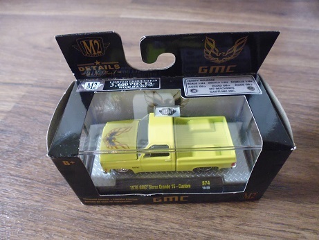 3600台限定 M2マシーンズ 1976 GMC Sierra Grande 15-Custom シエラ グランデ 黄色 yellow M2 Machines拍卖