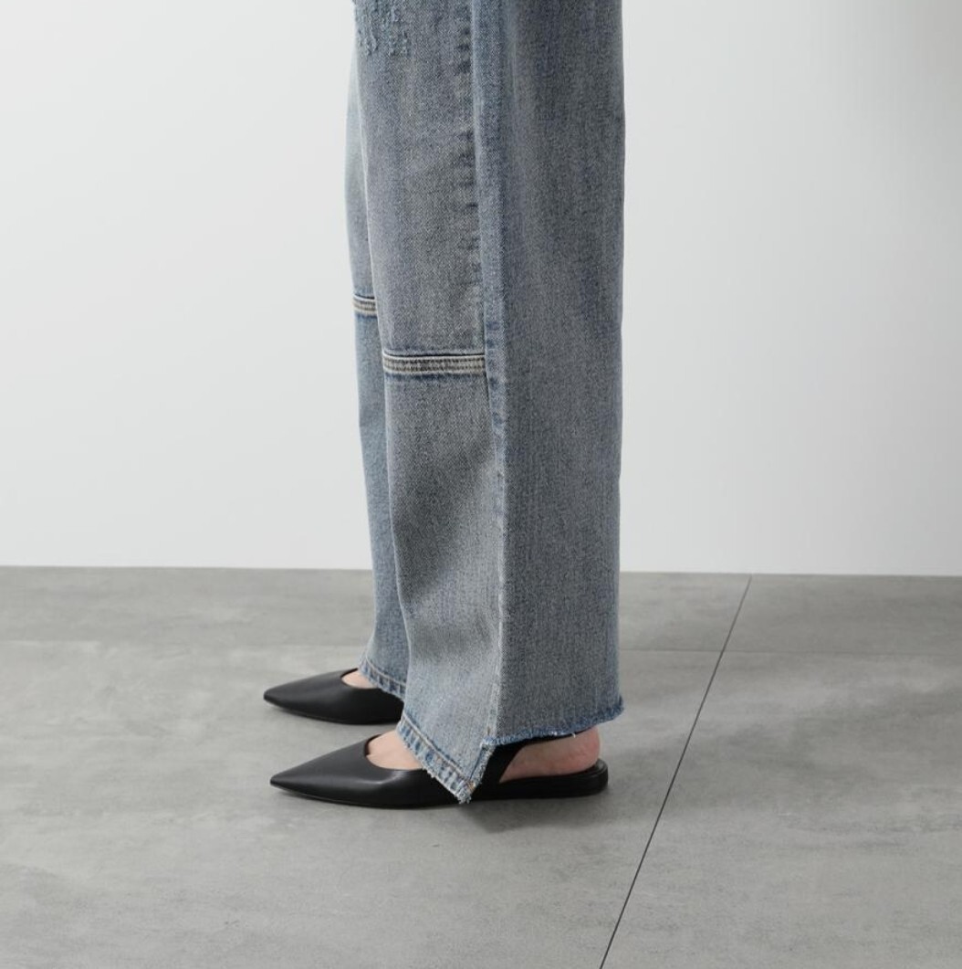 YENN イエン デニムパンツ HIGH RISE TUCK WIDE PANTS 新品タグ有 サイズ40拍卖