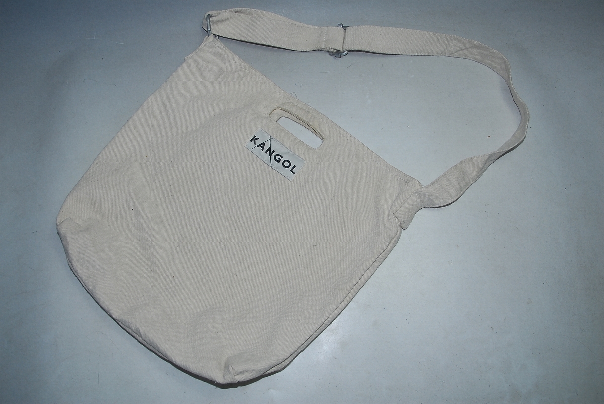 DSC5866/早い者勝ち!衝撃の最終価格!他でも出品中!カンゴール★KANGOL/白・ホワイト/こだわりの逸品!傑作ベストセラー!トート/バッグ拍卖