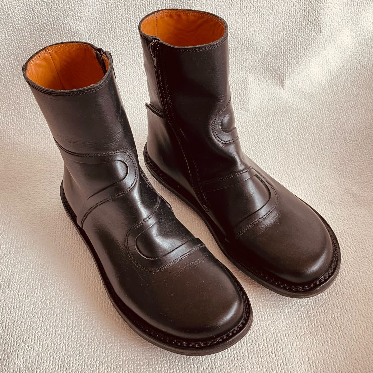 TRIPPEN トリッペン サイドジップブーツ レザーブーツ ブラック サイズ40拍卖