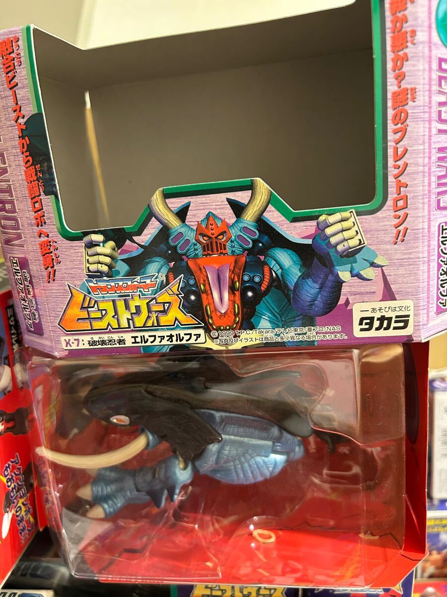 箱付き ビーストウォーズ X-7 破壊忍者エルファオルファ トランスフォーマー 国内販売版 タカラ拍卖