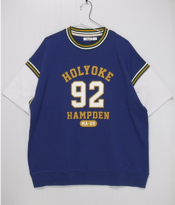 即決■★QUASH★■ラインリブフェイクベストTシャツ SIZE=L拍卖