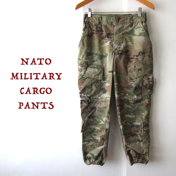 実物 アメリカ軍 ACU スコーピオン迷彩 レディース カーゴパンツ 25拍卖
