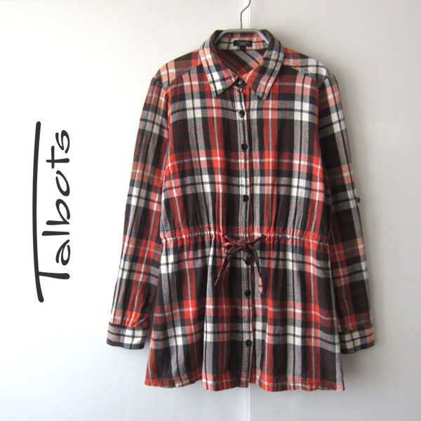 美品 Talbots/タルボット★ チェック 長袖シャツ S拍卖