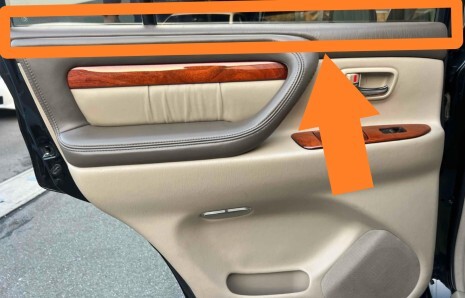 レクサス LX470 UZJ100 未使用 純正 リヤドア ガラス ウェザーストリップ 内側 左右セット モール ゴム ラバー L0107-2拍卖