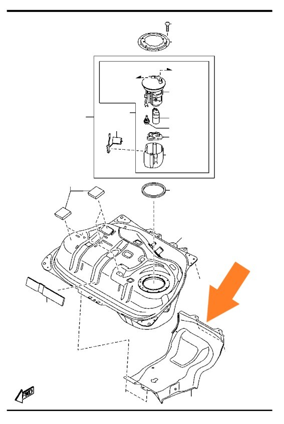 マツダ ロードスター ND 未使用 純正 2015/12- ガソリンタンク 燃料タンク プロテクター フューエル M0185-2拍卖