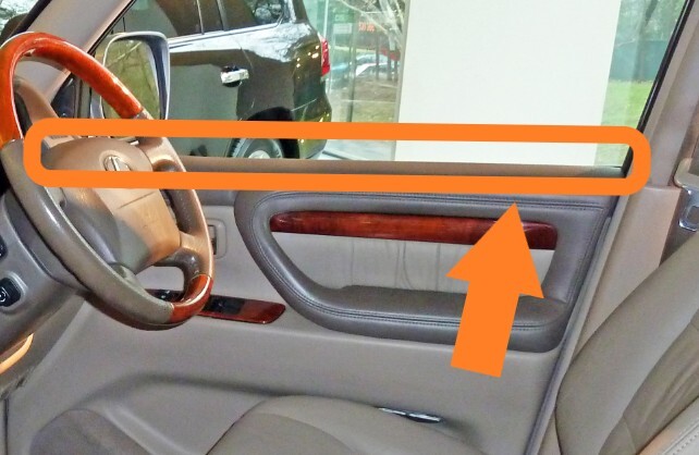 レクサス LX470 UZJ100 新品 純正 フロントドア ガラス ウェザーストリップ 内側 インナー 左右セット モール L0104-2拍卖