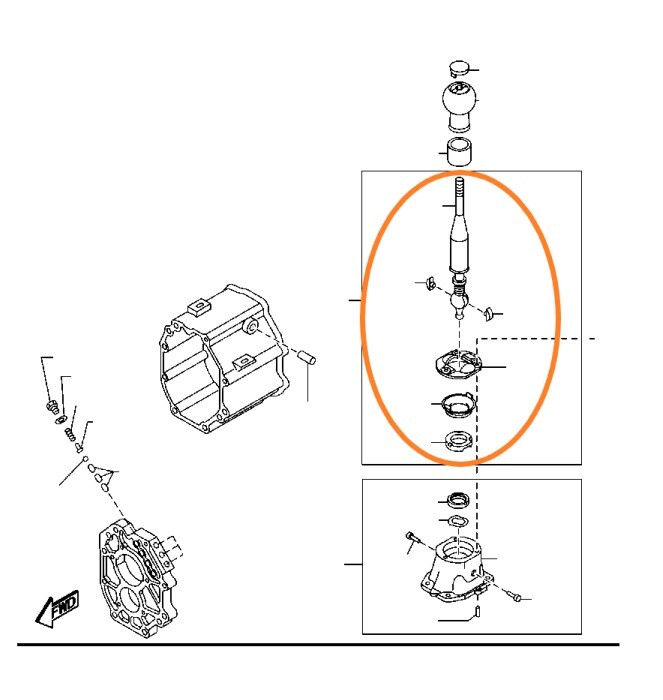 マツダ ロードスター ND 6MT 未使用 純正 2015/05- シフトレバー チェンジレバー フロアシフト シフター M0155-2拍卖