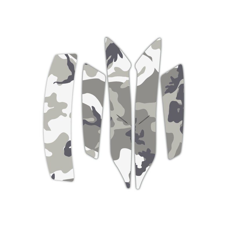 SHOEI X-14 リアフラップ専用デカールセット 迷彩柄 灰 デカール 耐水 防水 ヘルメット関連グッズ X-FOURTEEN フルフェイス拍卖