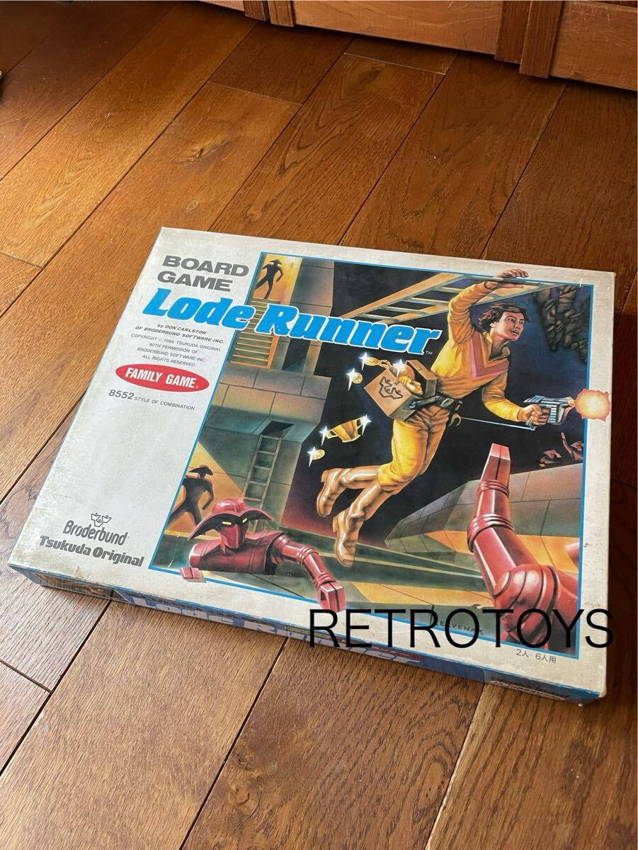 ツクダオリジナル ロードランナー ボードゲーム 希少激レア デッドストック ほぼ新品未使用 80sボードゲーム 当時物 完品拍卖
