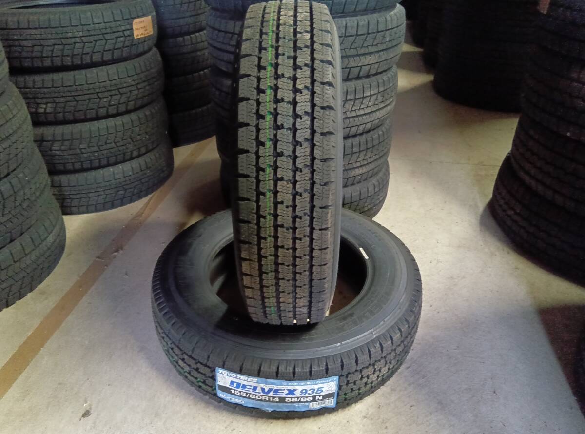 155/80R14 88/86N LT トーヨー DELVEX935 未使用 2本 No.582拍卖