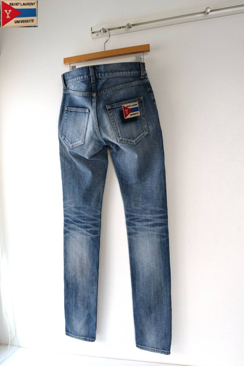 SAINT LAURENT PARIS サンローラン パリ スキニー デニム パンツ 27インチ UNIVERSITE 拍卖