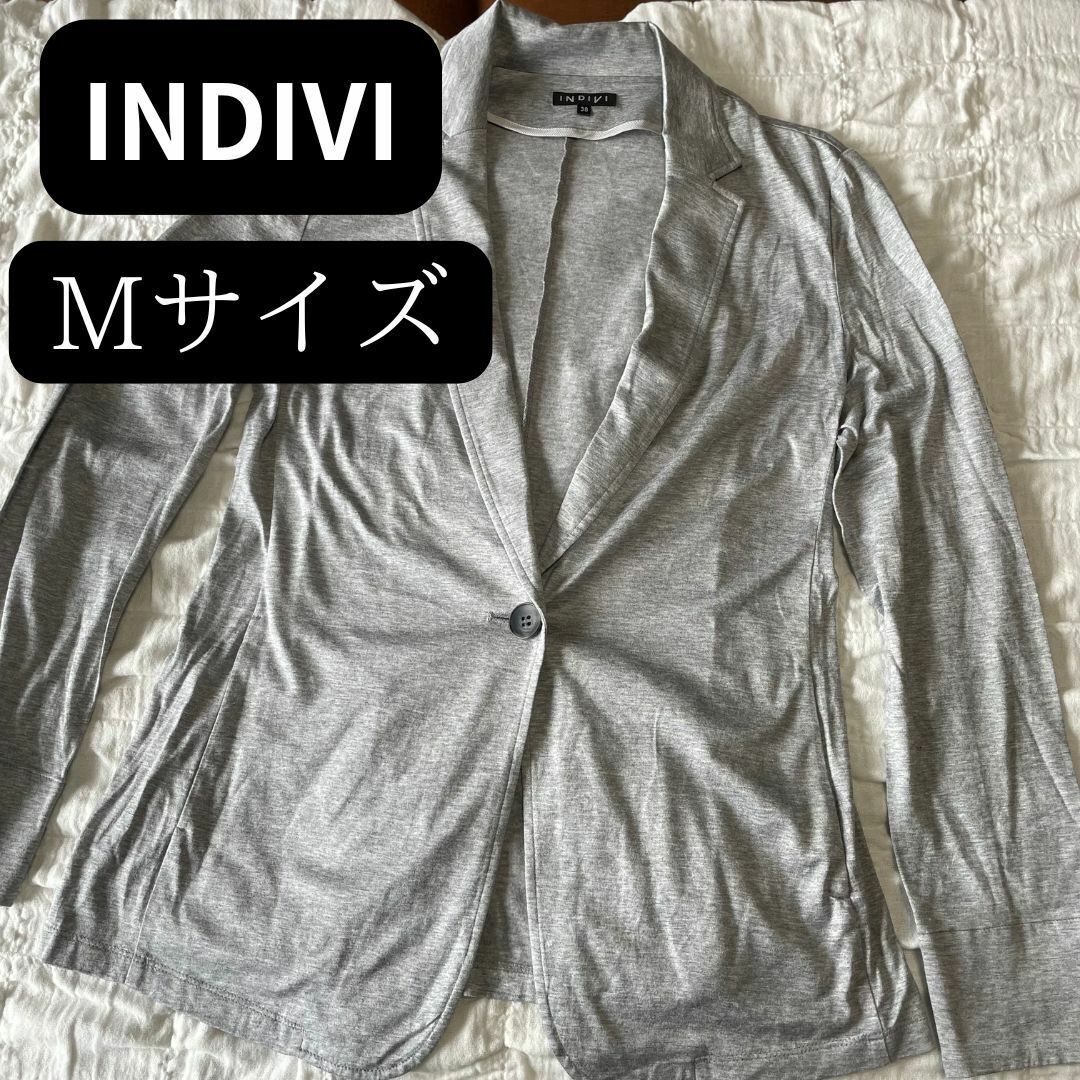 INDIVI インディヴィジャケット グレー 38 M拍卖