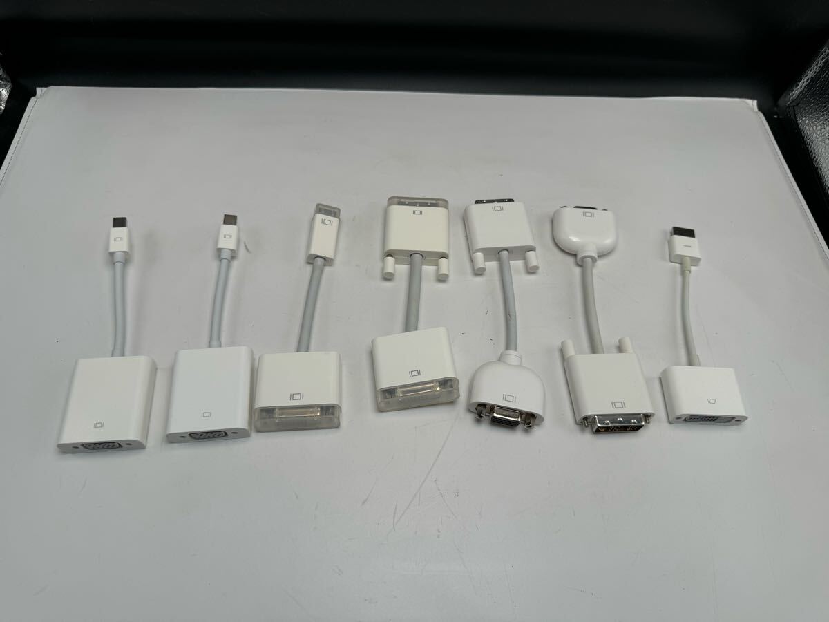 S3040) Apple純正 DVI-VGAアダプタ/Apple Mini-DVI to DVI 7個セット拍卖
