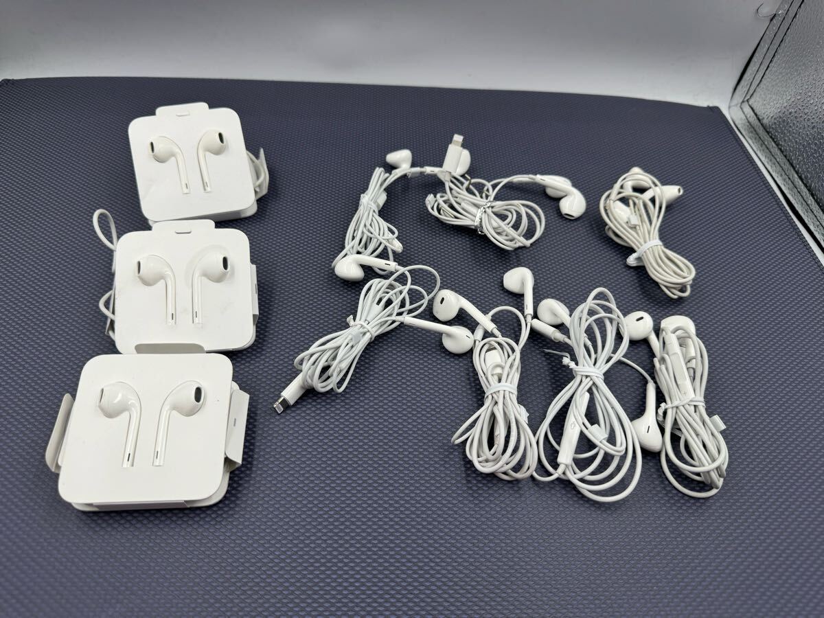 S3083) iPhone Lightning Apple アイフォン アップル 純正イヤホン イヤフォン 付属品 10個セット拍卖