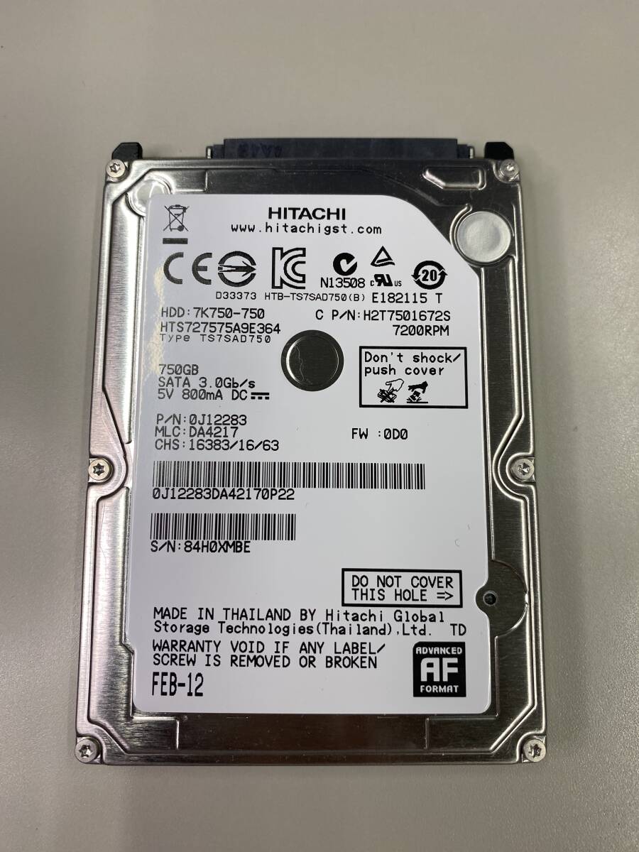 HTACHI HDD 7K750-750 750GB拍卖