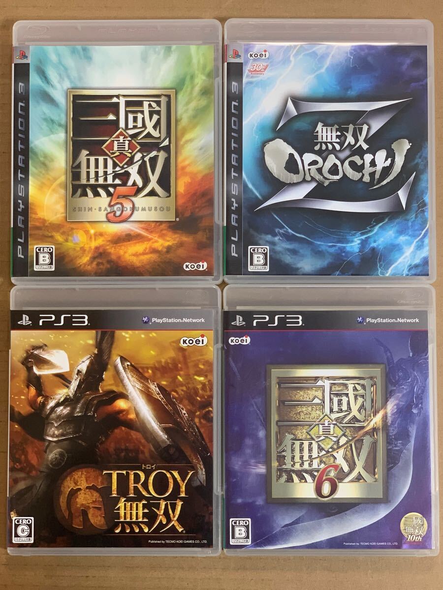 PS3ソフト 4本セット 真 三國無双5.6 無双オロチZ トロイ TROY無双◇プレイステーション3 プレステ3 (F)拍卖