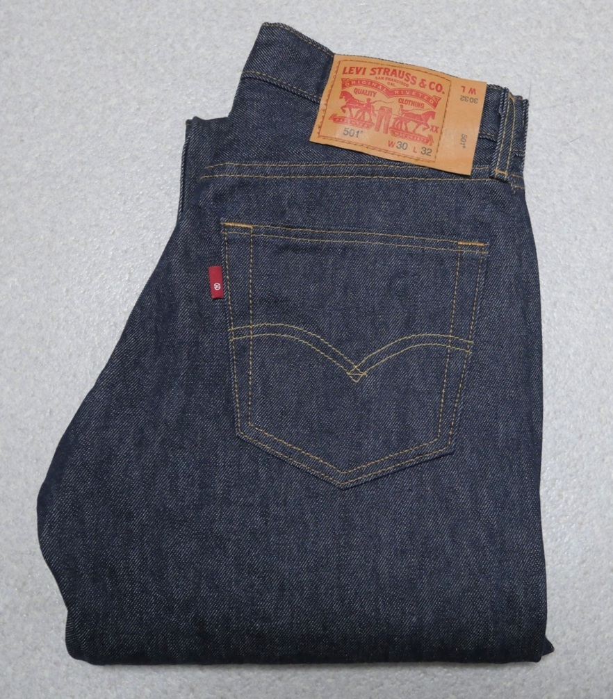 メキシコ製 Levi's 00501-0000 501 デニムパンツ 紺 W30 美品 ボタンフライ リーバイス 拍卖