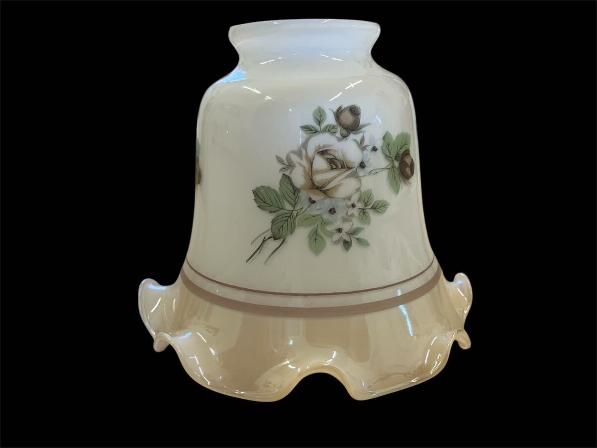 アンティーク ランプシェード 花模様 照明 時代物拍卖