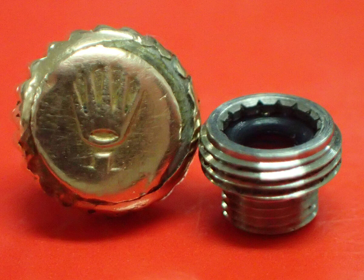 【ジャンク】ROLEX ロレックス 純正 600-8+ 金 リューズ チューブ 6mm デイトジャスト【2】拍卖