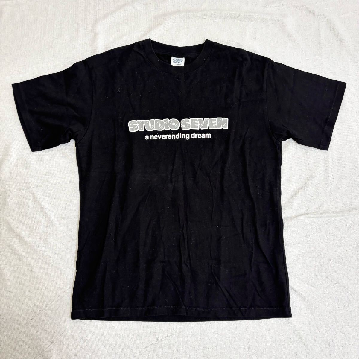 ジーユー GU Tシャツ STUDIO SEVEN ブラック M拍卖
