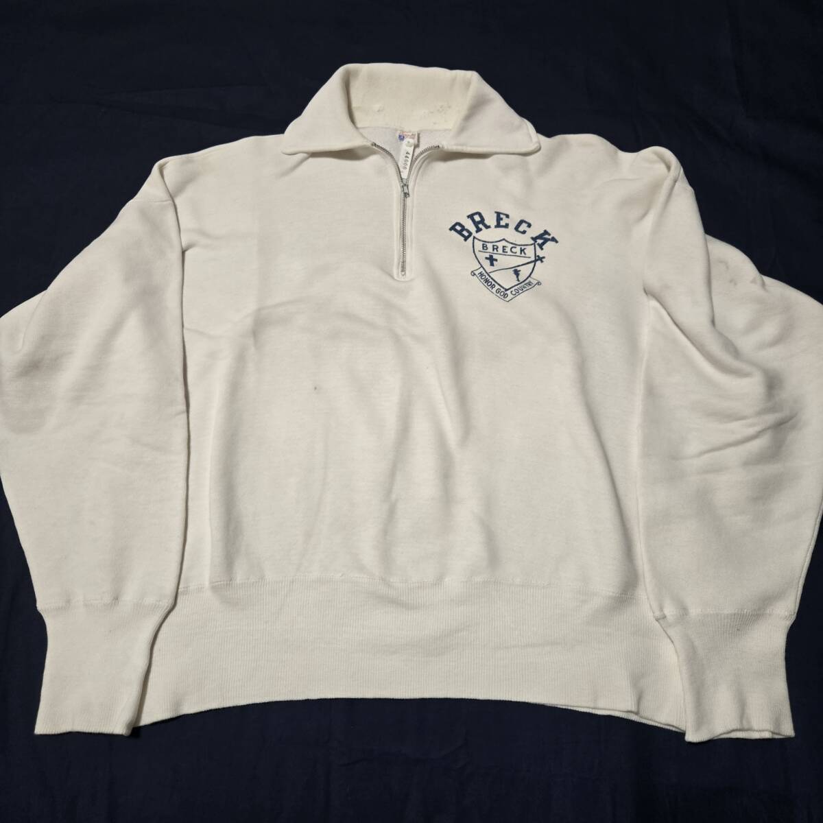 Champion ヴィンテージスウェット チャンピオン ランタグ 50S 60S ハーフZIPスウェット 拍卖