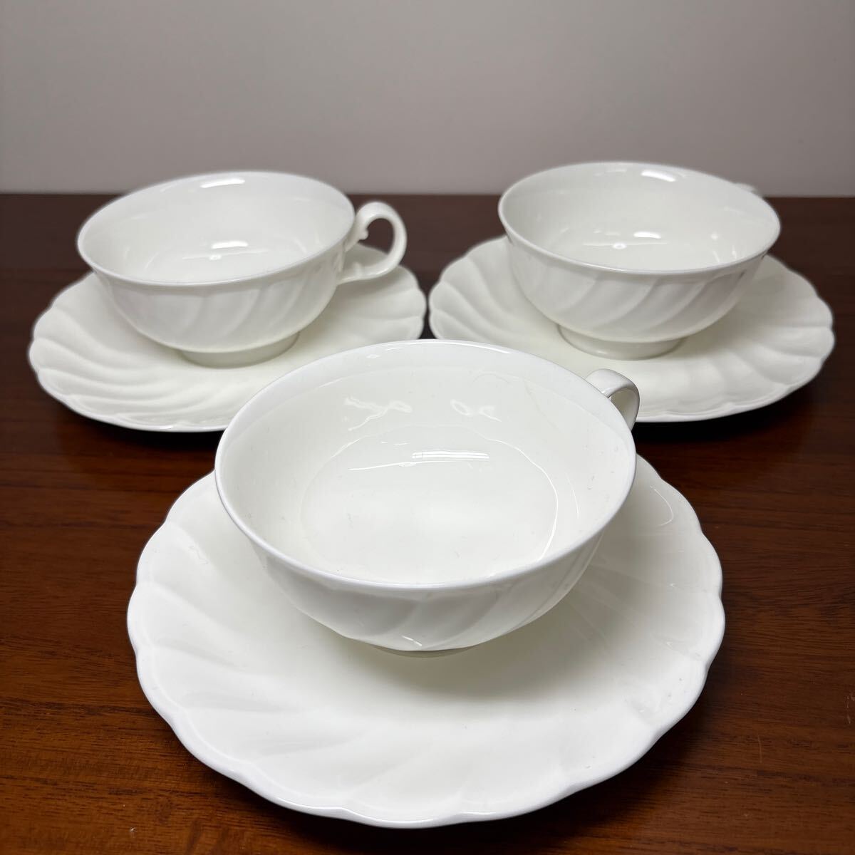 ★大阪/店舗受け取り可★noritake ノリタケ カップ&ソーサー スタジオコレクション 3客セット コーヒー 紅茶 茶器 ブランド洋食器★拍卖