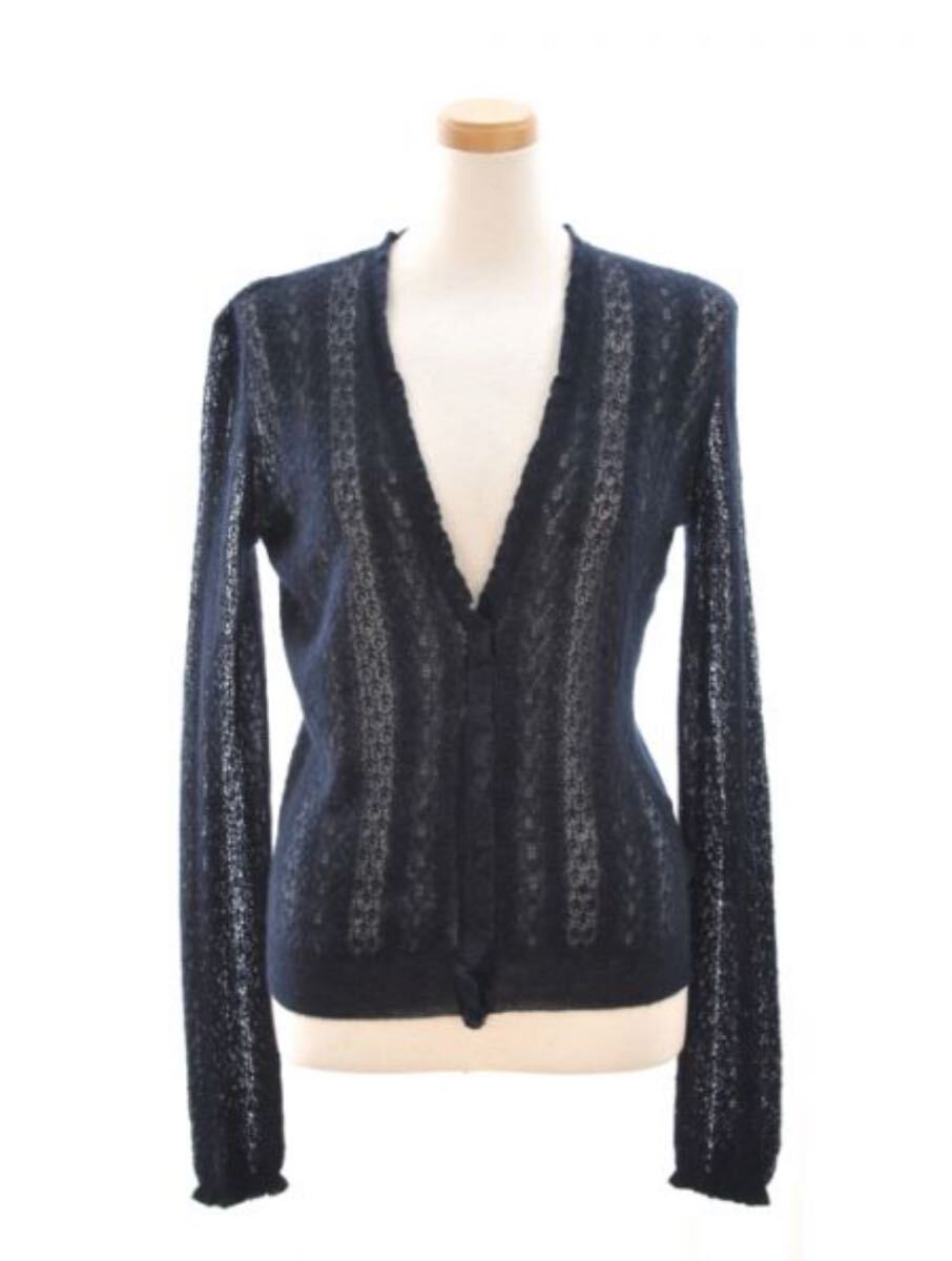 未使用 RALPH LAUREN ラルフローレン 定価9.76万 ブラックレーベル カシミアミックス カーディガン ネイビー ★ 拍卖