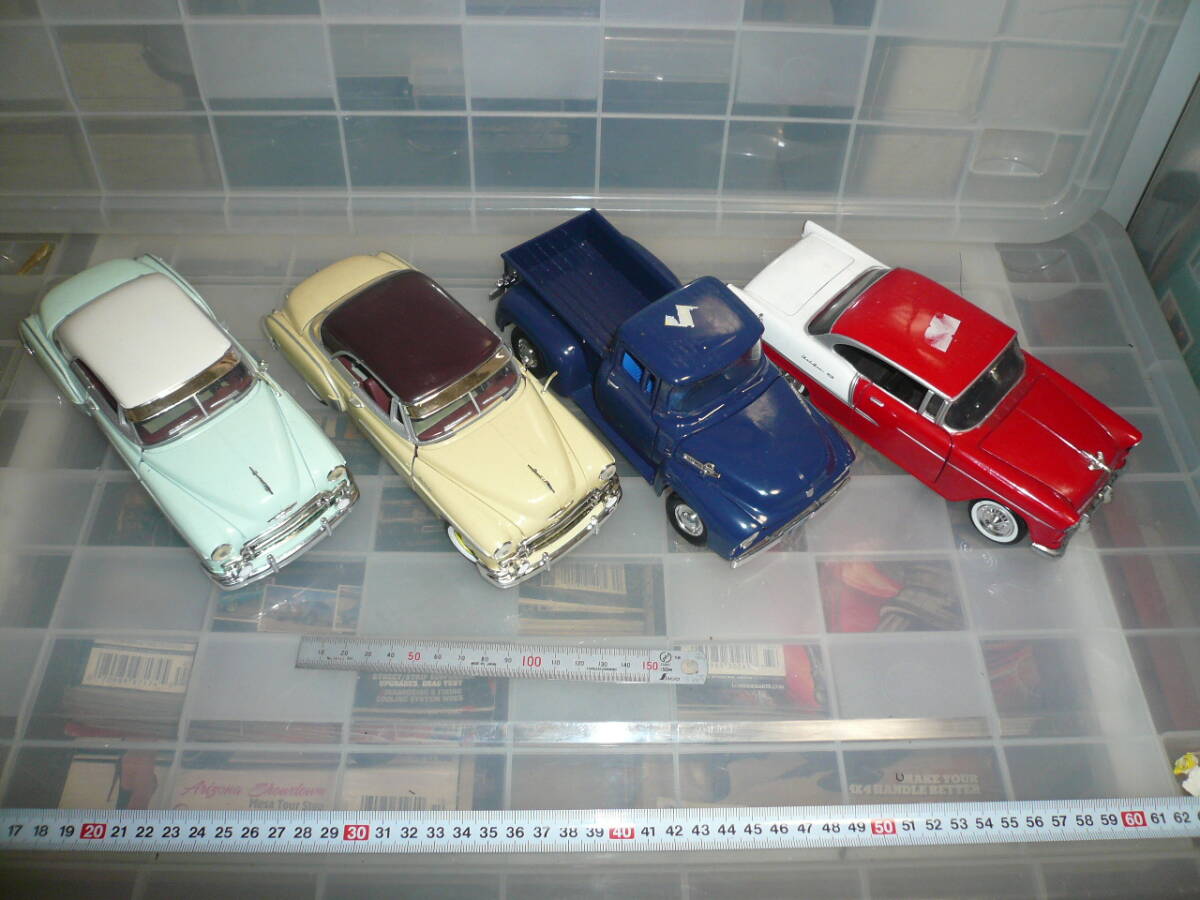 MOTOR MAX DIE CAST COLLECTION 1/24 Bel Air 1950 2台 1955 1台 F100 1956 1台 4台セット 当時物希少素人長期保管品拍卖