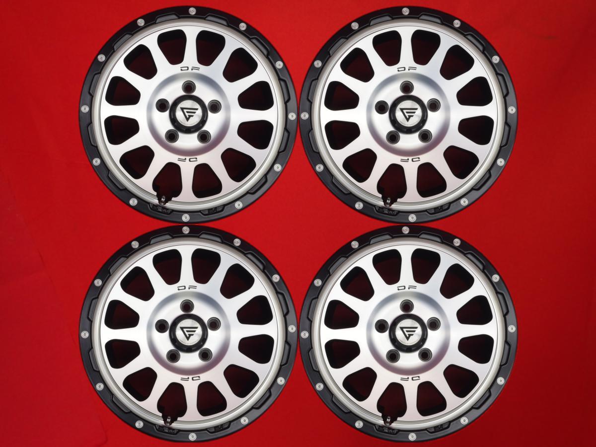 DELTAFORCE デルタフォース OVAL オーバル 中古ホイール 4本 7J 16インチ PCD114.3 5穴 +42 ハブ73 カローラクロス デリカD:5 等へ aa16拍卖