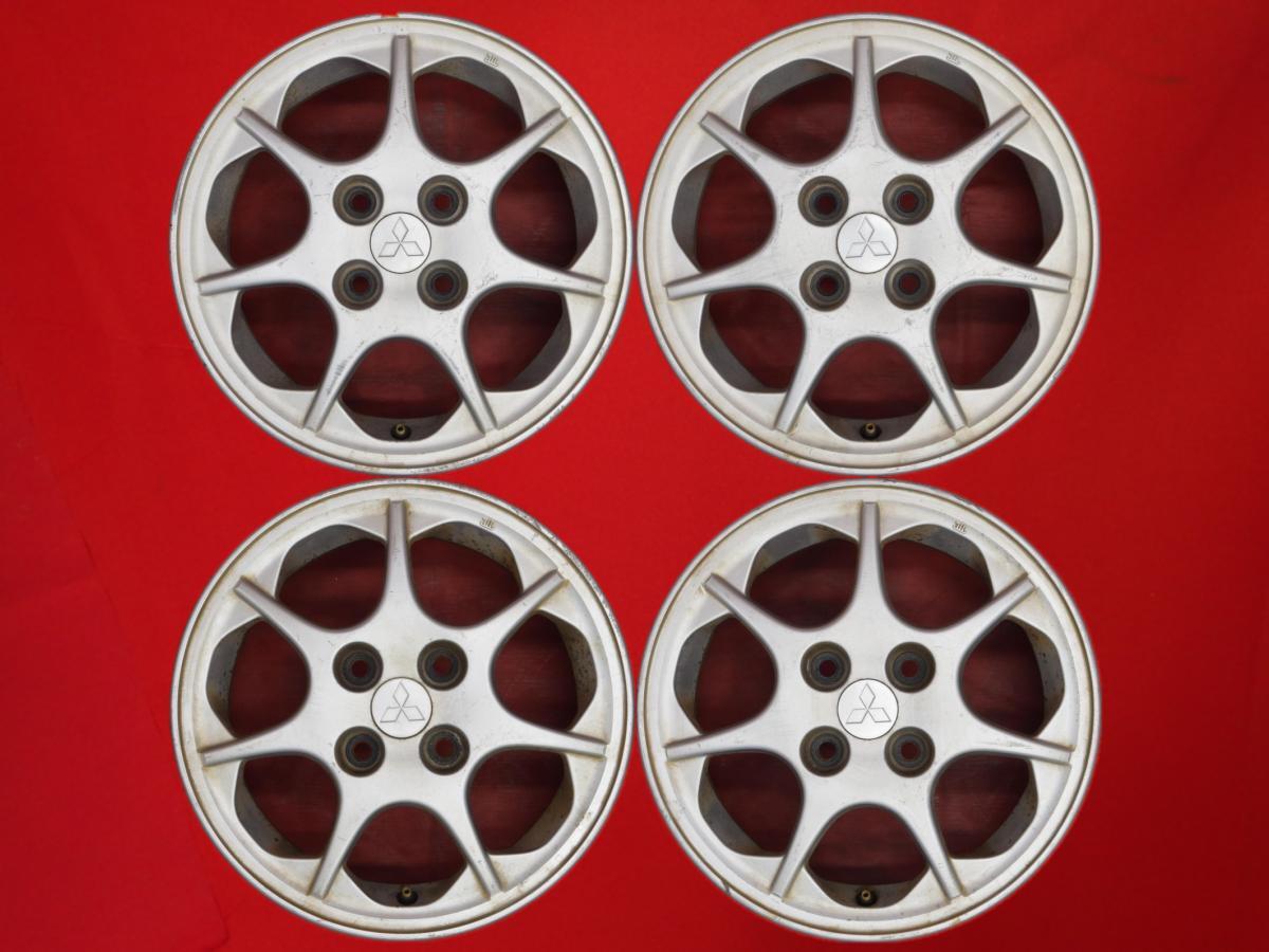 【激安 4本セット】三菱 ディンゴ 純正 アルミホイール 中古品 14インチ 5.5JJ インセット+46 PCD100 4穴 ハブ径Φ56 cc14拍卖