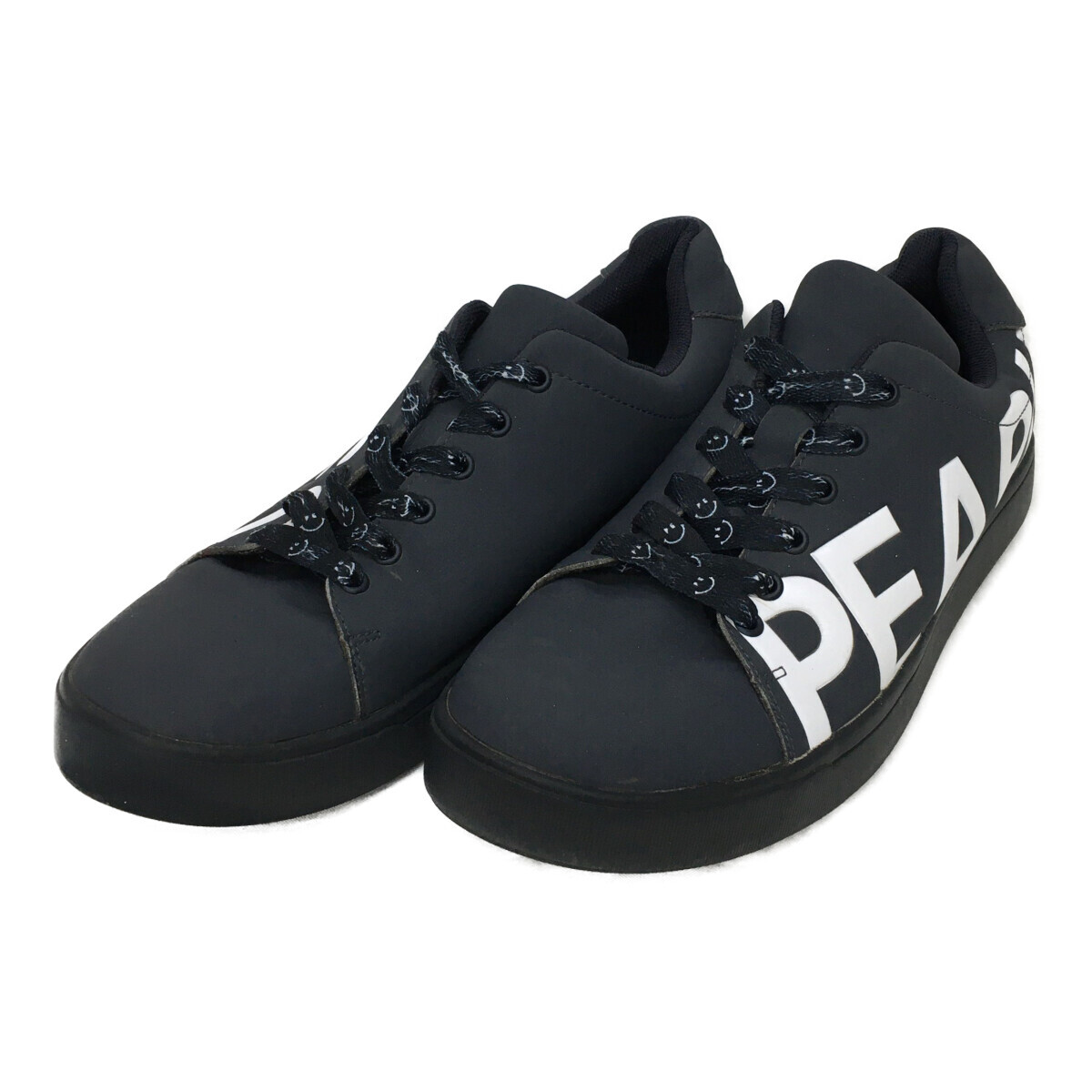 coco 中古【SALE】 パーリーゲイツ PEARLY GATES ゴルフシューズ 25.5cm ネイビー ローカット ニコちゃん サイドロゴ 91453拍卖