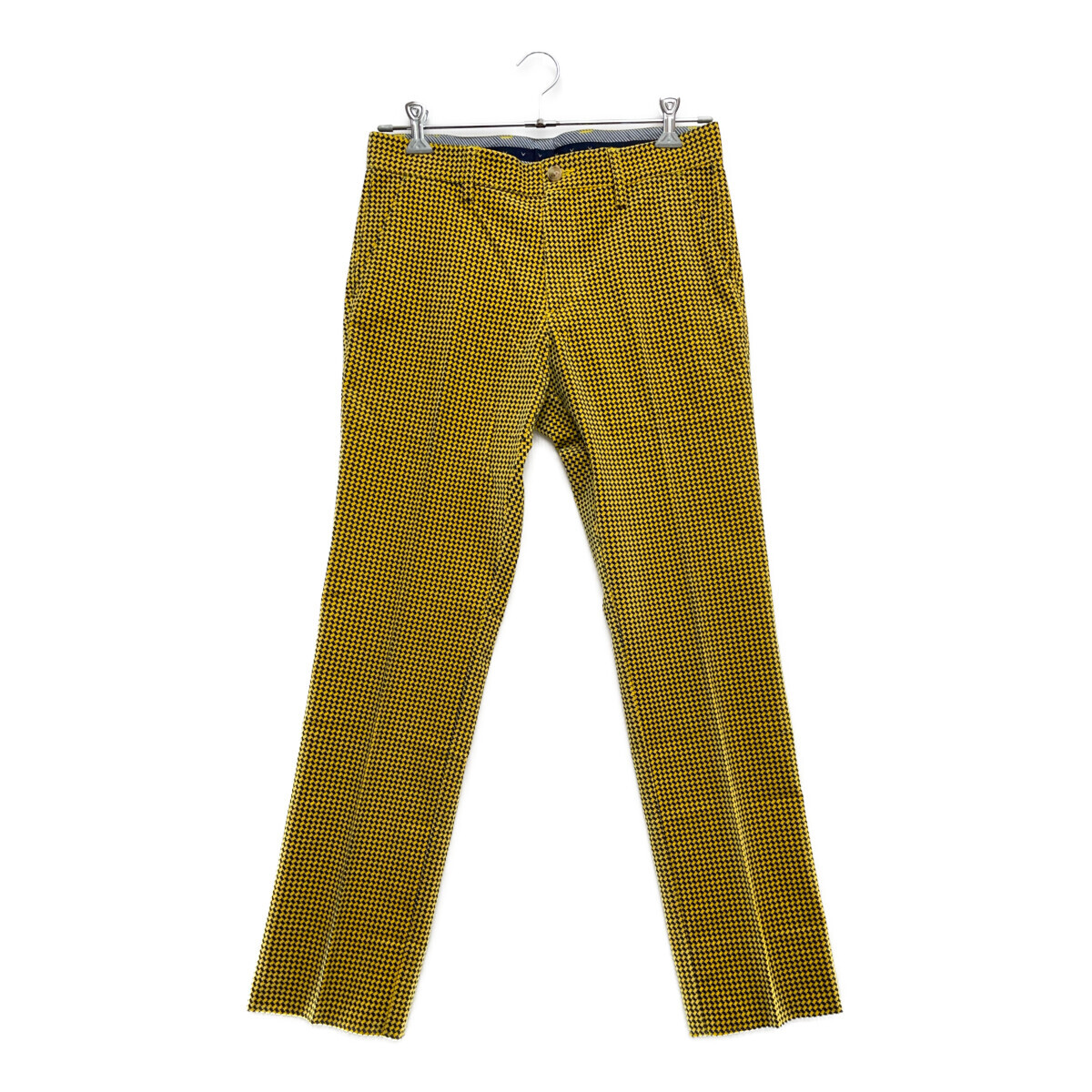 coco 中古【値下げ】 キャロウェイ Callaway メンズ パンツ L 黄×濃紺 コーデュロイ 総柄 レターパックプラス発送可 100297拍卖