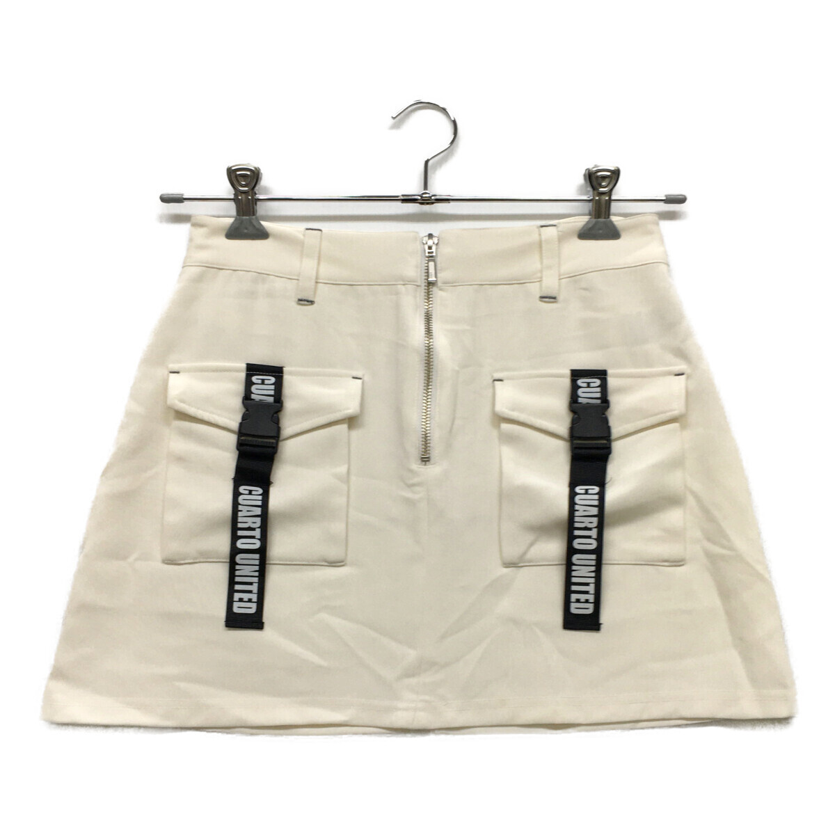 coco 中古【値下げ】 クアルトユナイテッド CUARTO UNITED レディース スカート M 白 ホワイト 春夏 レターパックプラス発送可 90834拍卖