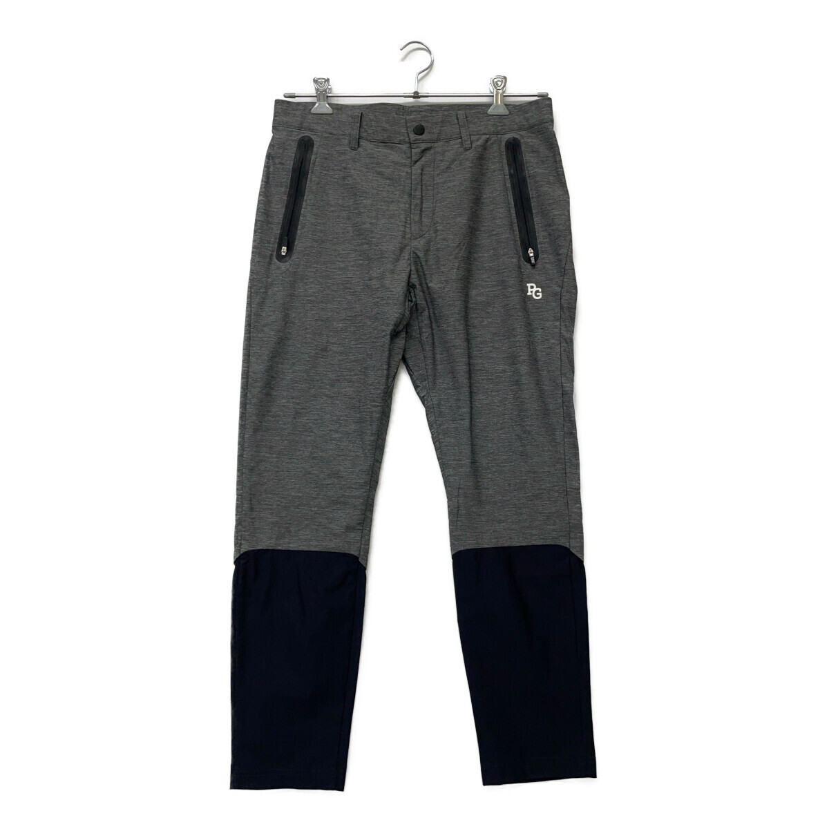 coco 中古【値下げ】 パーリーゲイツメンズ ロングパンツ 5(L) グレー 濃紺 ストレッチ レターパックプラス発送可 94212拍卖