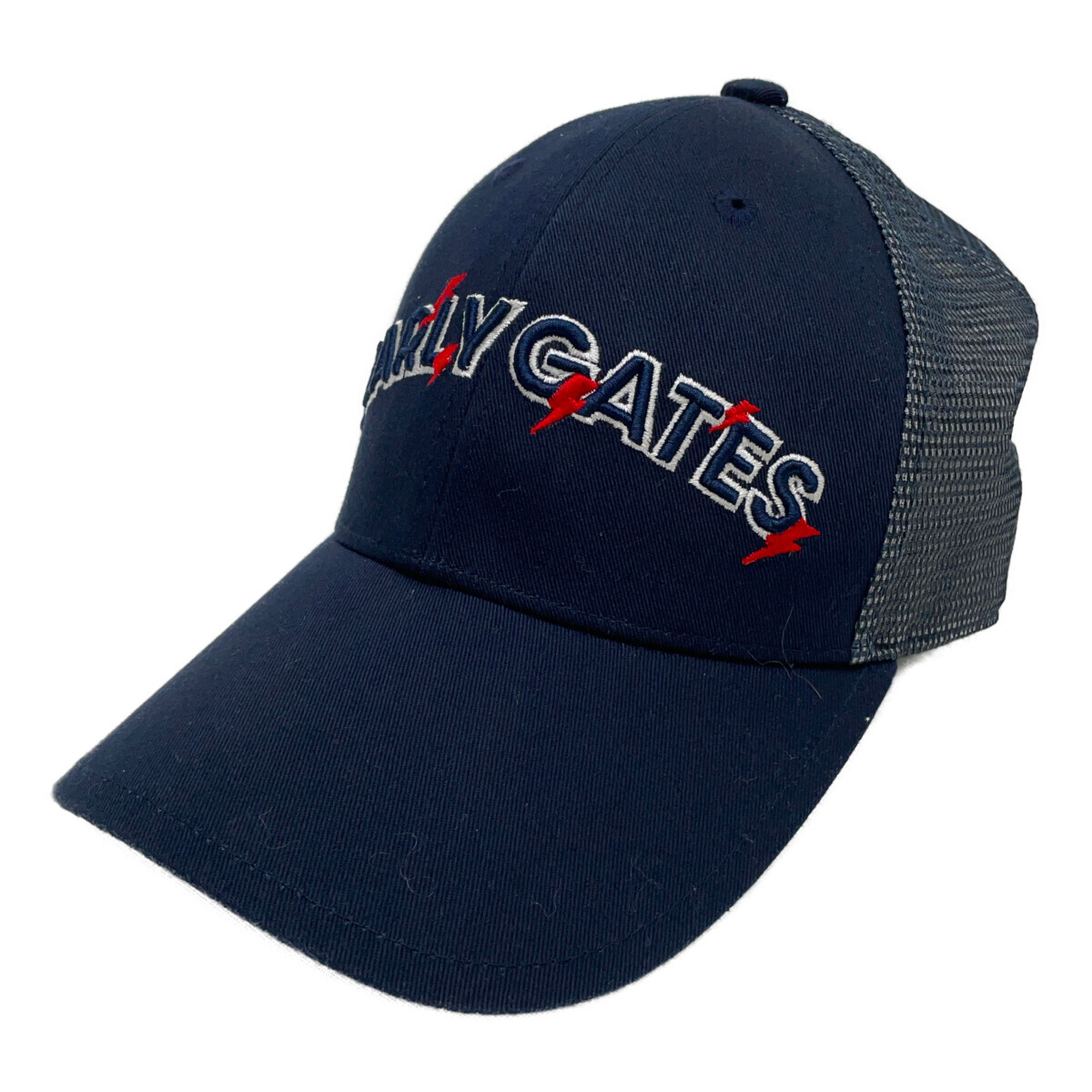 coco 中古【値下げ】 パーリーゲイツ キャップ フリー ネイビー 紺 メッシュ どうしちゃったPG 雷 レターパックプラス発送可 93730拍卖