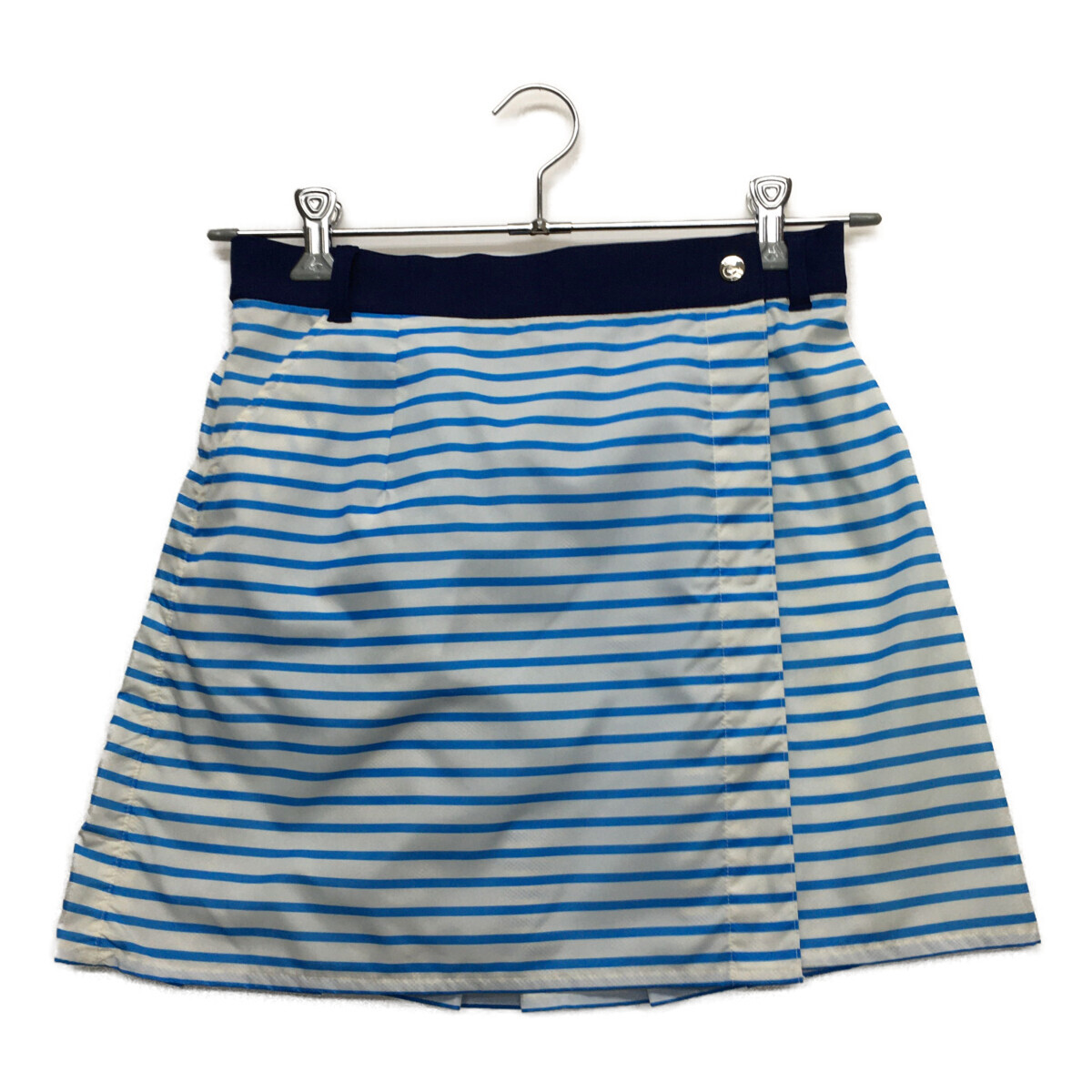 coco 中古【値下げ】 アルチビオ archivio レディース スカート 40(L) 水色×白/ボーダー プリーツ レターパックプラス発送可 95235拍卖