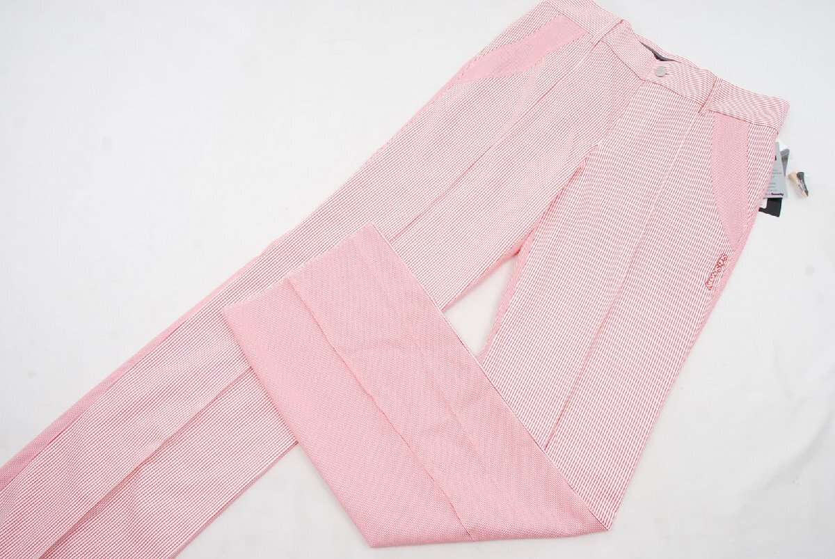 coco 未使用品【SALE】サブセブンティ SUB SEVENTY メンズ ロングパンツ M 赤×白 ストレッチストライプ レターパックプラス発送可 80966拍卖