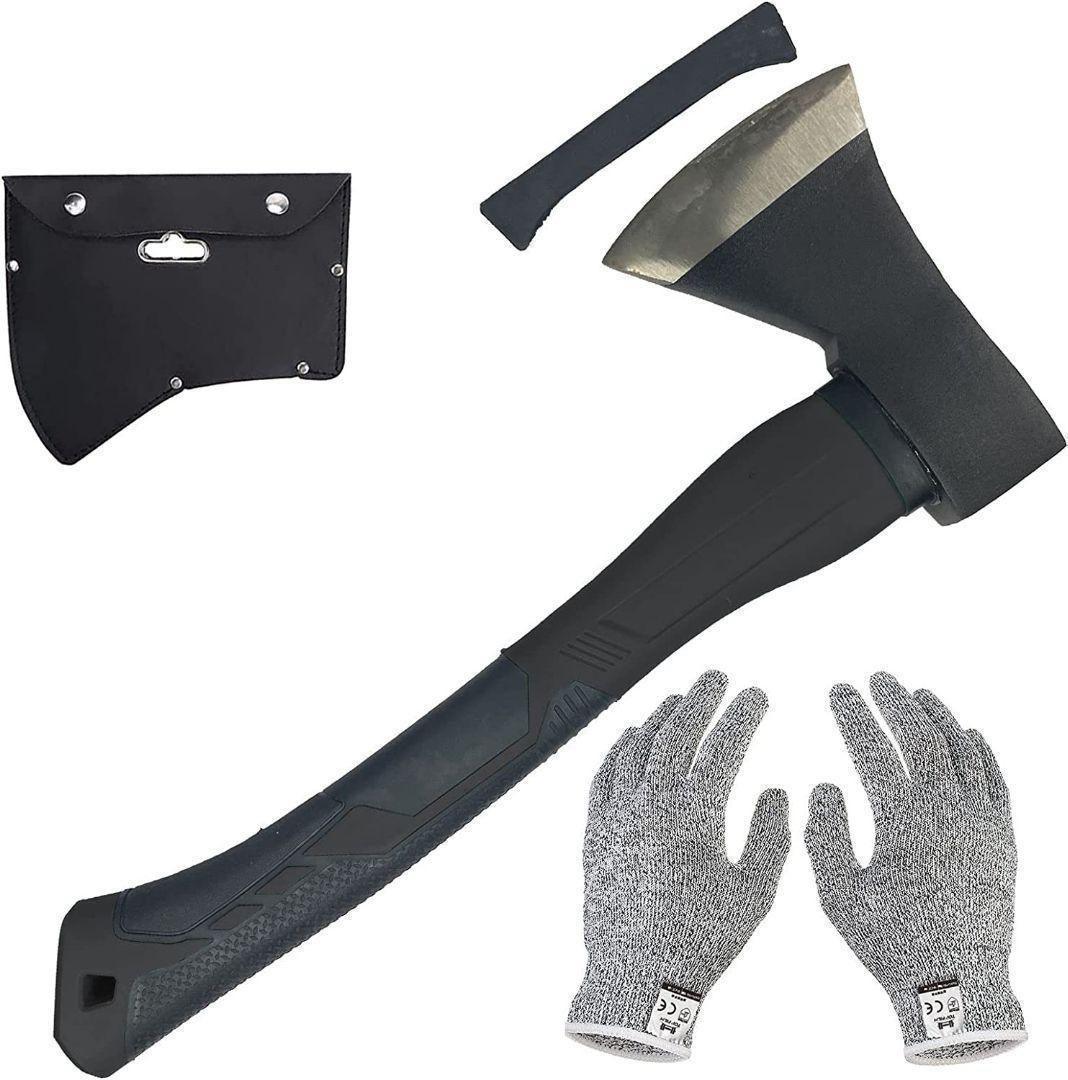 格安1578斧 多機能斧手斧 万能斧小型薪割り斧 39cm (樹脂手斧)拍卖