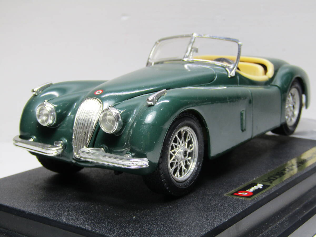 Jaguar XK120 1/24 ジャガー XK140 Drophead Coupe 英国 ドロップヘッド 1948 ロードスター Made in Italy 伊製 XJ XK120 GB Junk JUNK扱い拍卖