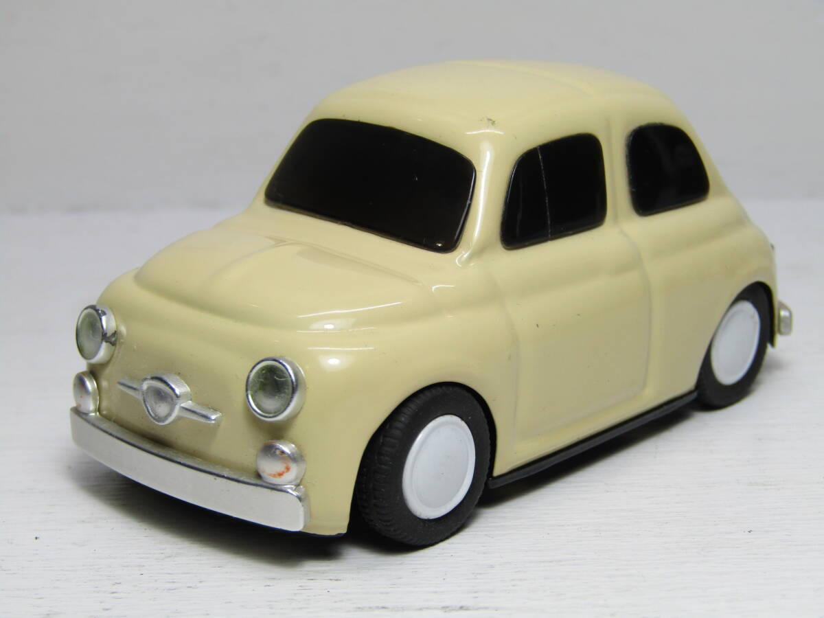 FIAT500 フィアット 500 ミッレ ミリア ブリキ Made in Japan 日本製 REAC JAPAN Mille Miglia 当時物 イタリア名車 ベージュアイボリー拍卖