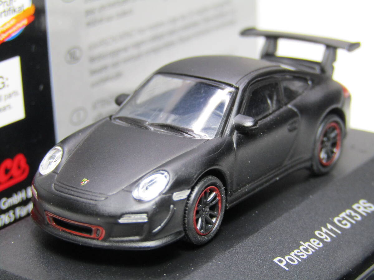 Porsche 1/87 ポルシェ 911 GT3 RS マットブラック Schuco シュコー 930 Carrera カレラ 美品 ターボ Turbo ジオラマ拍卖