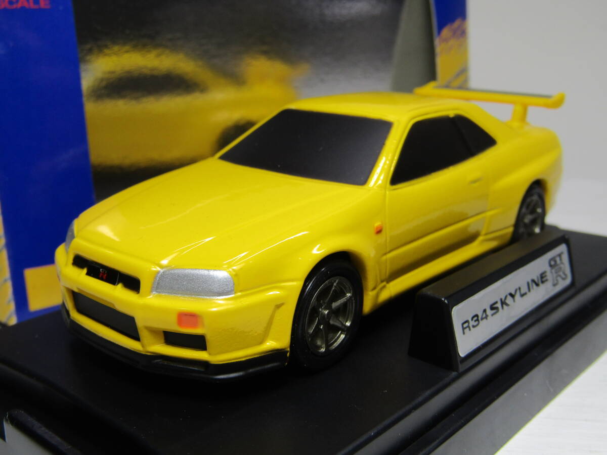 NISSAN 1/43 ニッサン 日産 SKYLINE スカイライン JDM Japan 未展示品 1/43 GT-R GTR V-spec R34 Lightning Yellow MTECH Limited Edition拍卖