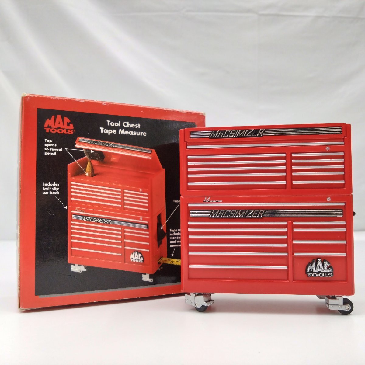 ◎【MAC TOOLS/マックツールズ】工具箱型メジャー Tool Chest Tape Measure ノベルティ 非売品/kt2203拍卖