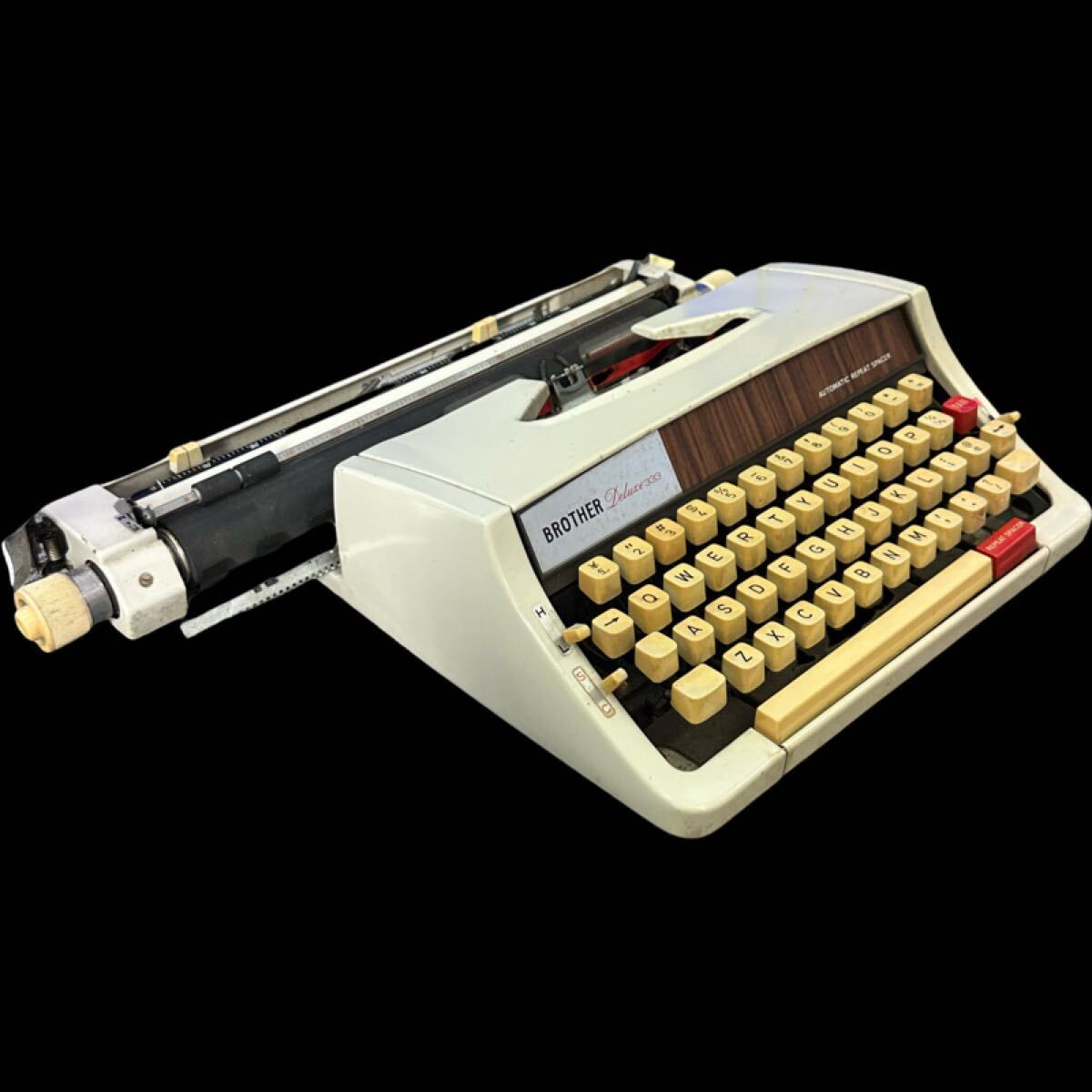 ブラザー BROTHER デラックス DELUXE 333 タイプライター ブラザー工業 昭和レトロ 現状品拍卖