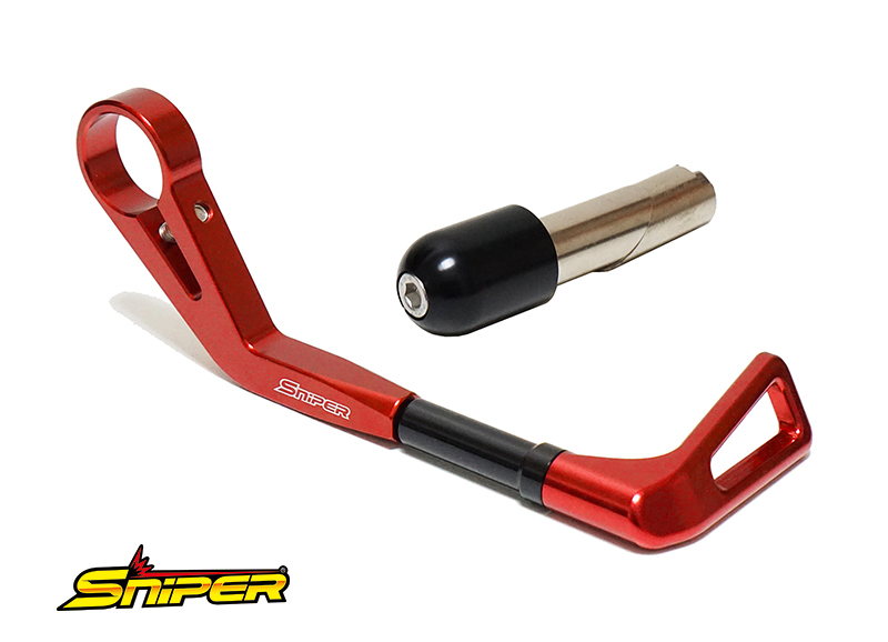 アルミ製 ブレーキレバーガード 赤 汎用13-15mm SNIPER スナイパー SP0145R_13拍卖