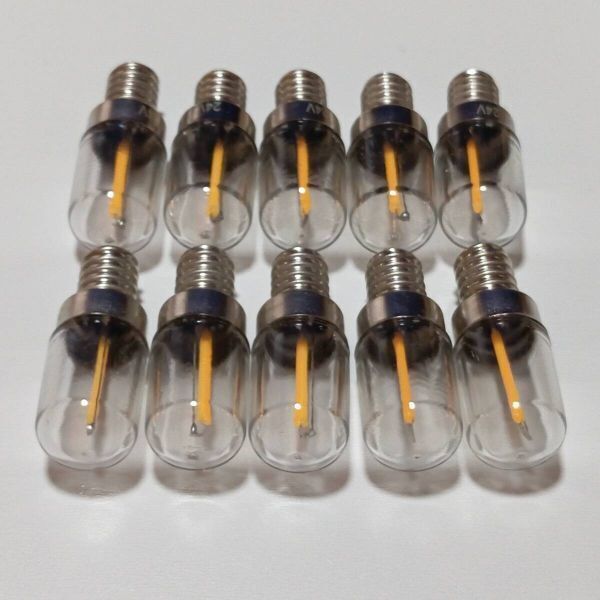 12個セット シャンデリア用 E12 LED フィラメントタイプ 24V 2700k レトロ デコトラ サロンバス /e12拍卖