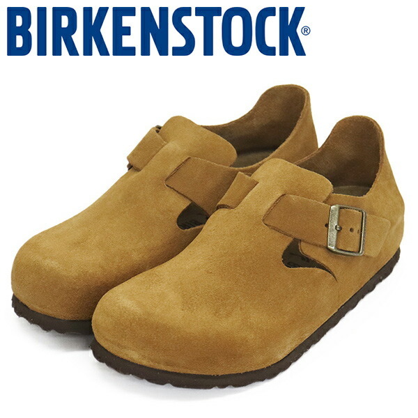 BIRKENSTOCK (ビルケンシュトック) 1023650 LONDON ロンドン スエードレザーシューズ MINK ナロー幅 BI396 39-約25.0cm拍卖